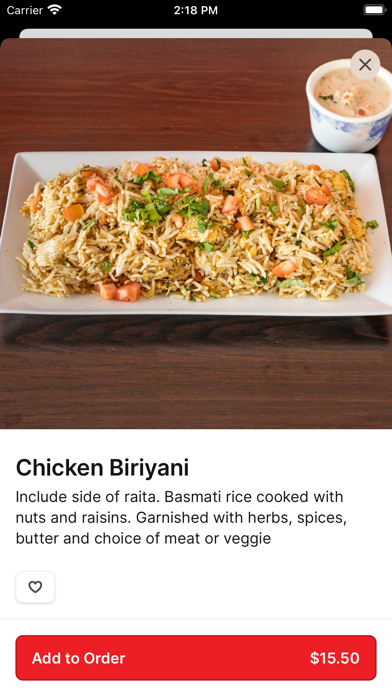 India's Flavor To Go Screenshot