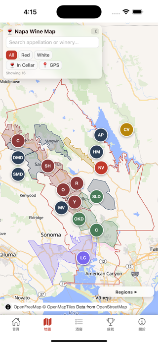 Napa Wine Map+ Screenshot 2 of 3