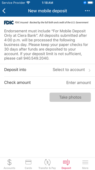 Ciera Bank Mobile Banking Screenshot