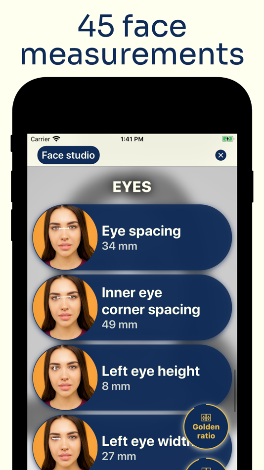 #4. Measure Face Features - Milly (iOS) Podle: Sandratra Razafindralambo