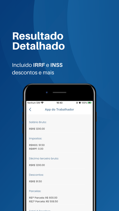 Cálculos do Trabalhador CLT Screenshot