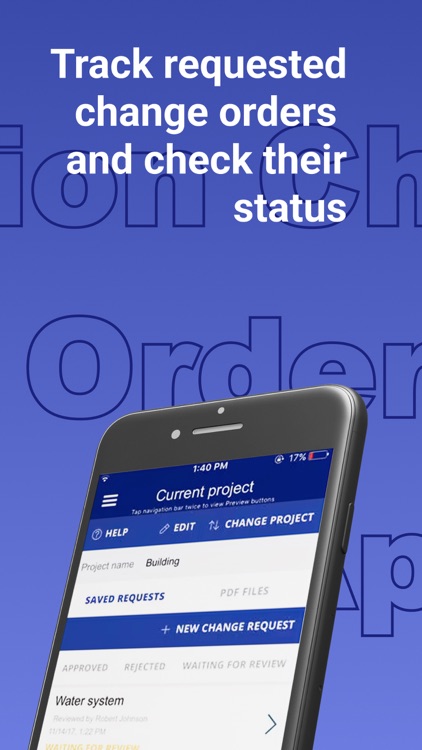 Construction Change Order App