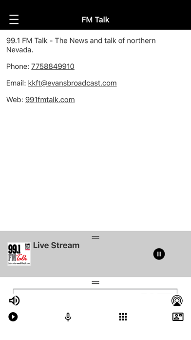 991FMTalk Fox News Radio Screenshot