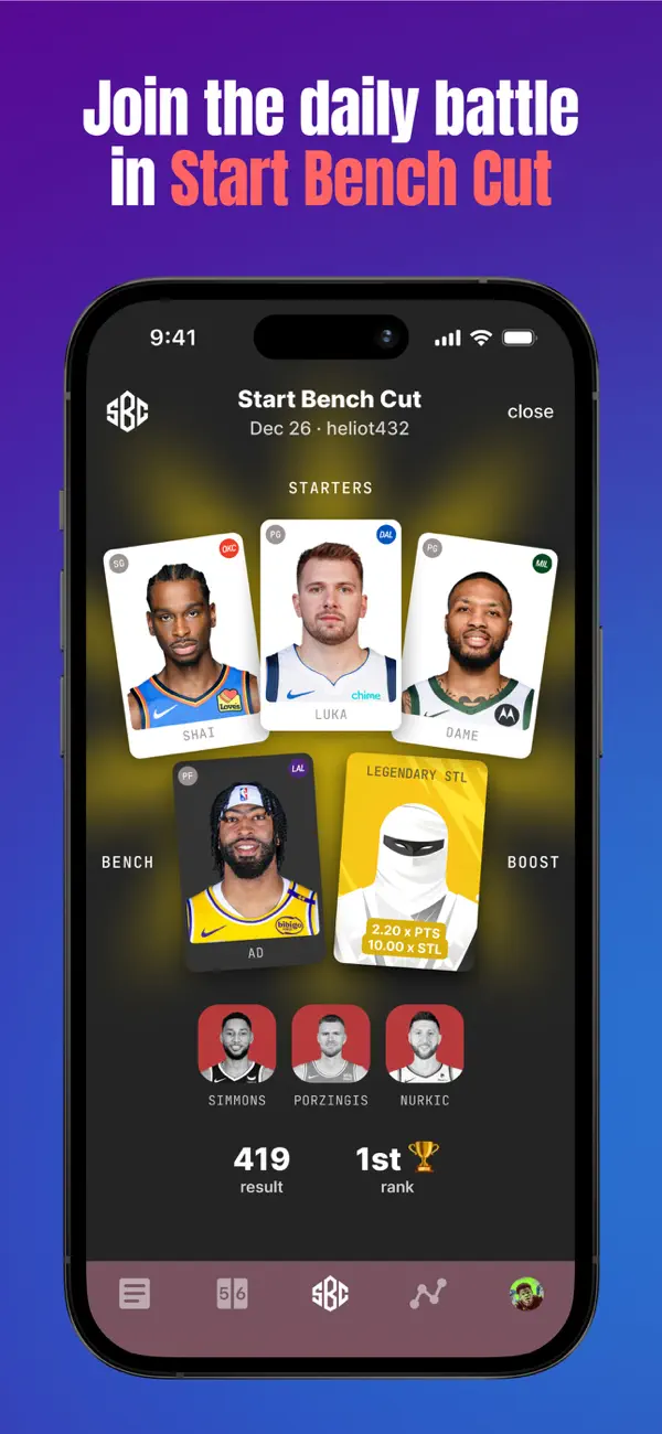 Screenshot #1 pour ClutchPoints - NBA, NFL, MLB