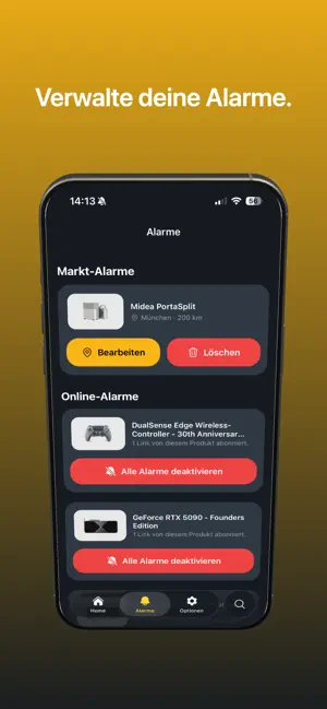 Bestell.bar: Produkt-Alarme iPhone screenshot 6