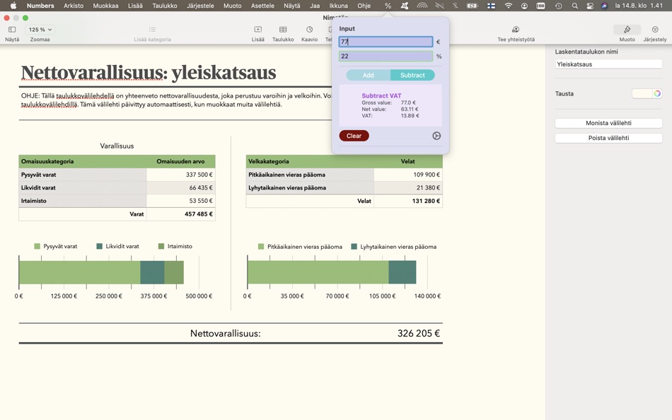 #4. VAT-Calc (macOS) Podle: oskari saarinen