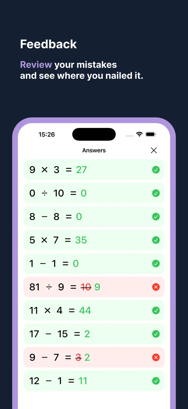 #3. Quick Math Boost (iOS) Ved: Aleksandr Pogrebitskii