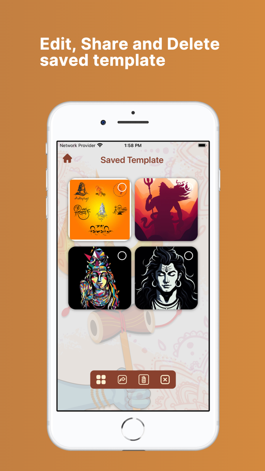#5. Mahadev Greeting Maker (iOS) Podle: Nitin Gohel