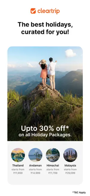 Cleartrip Flights, Hotels, Bus iPhone screenshot 6