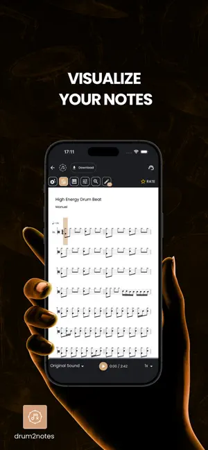 Drum2Notes - Transcribe Drums screenshot 4