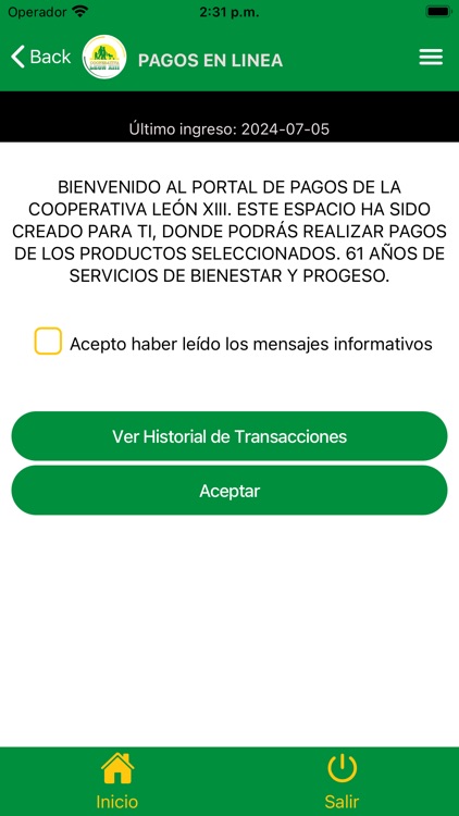 Cooperativa león XIII screenshot-6