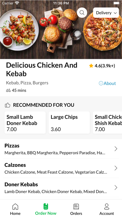 Delicious Chicken And Kebab Screenshot 3 - AppWisp.com