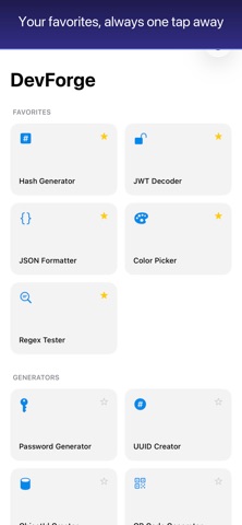 DevForge - Developer Tools screenshot