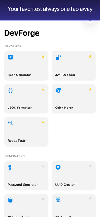 DevForge - Developer Tools Screenshot 8 of 8