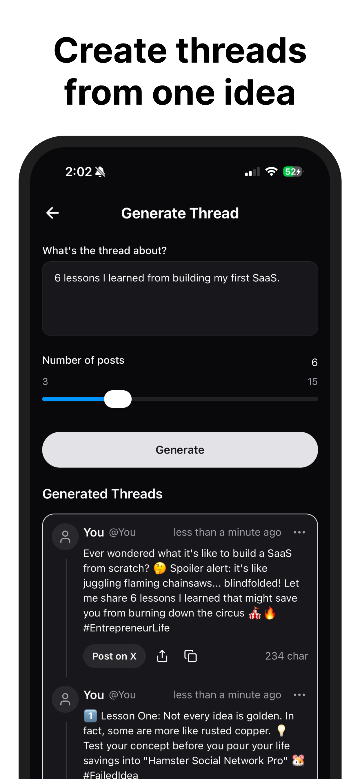 PostMind: AI Tweet & X Posts screenshot 2