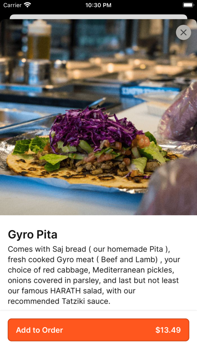 Gita Pita iPhone screenshot 4 - Food & Drink app