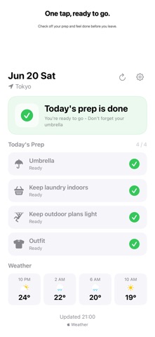 Today Ready screenshot