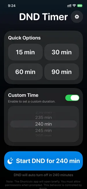 DND Timer screenshot 2