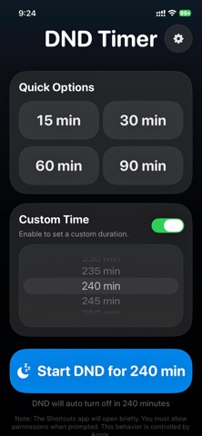 DND Timer screenshot