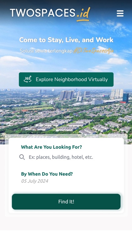 TwoSpaces:Rent Live&Work Space
