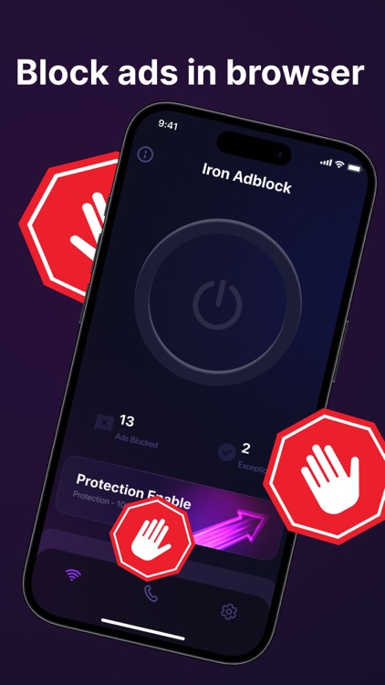 Iron Blocker: Browser AdBlock