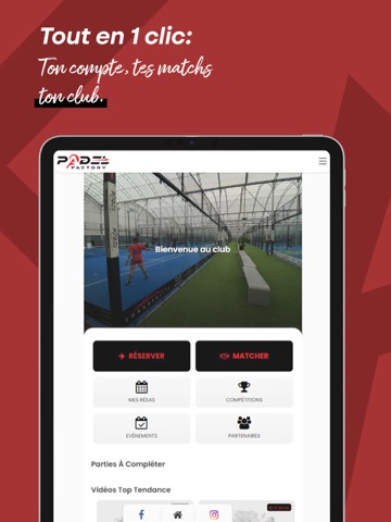 PADEL FACTORY 2.0 iPad screenshot