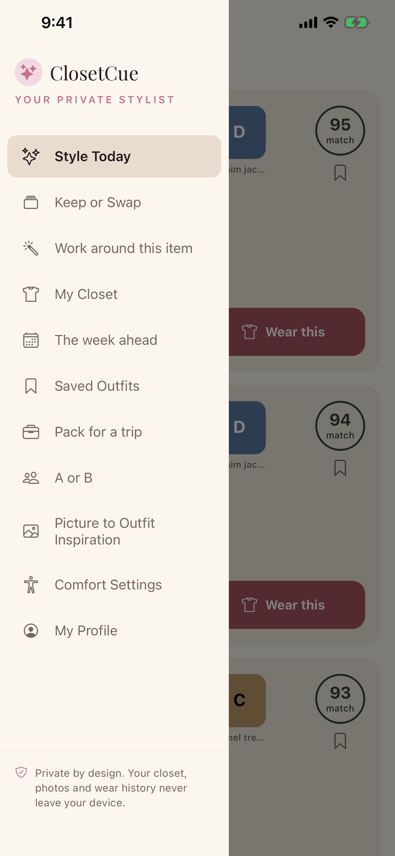 Screenshot 2 of ClosetCue: Outfits Planner