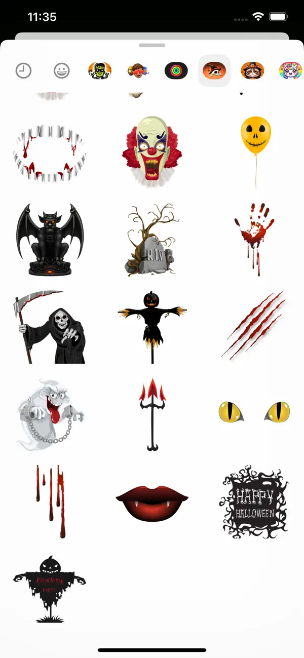 Screenshot #2 pour Halloween Scary BOO! Stickers