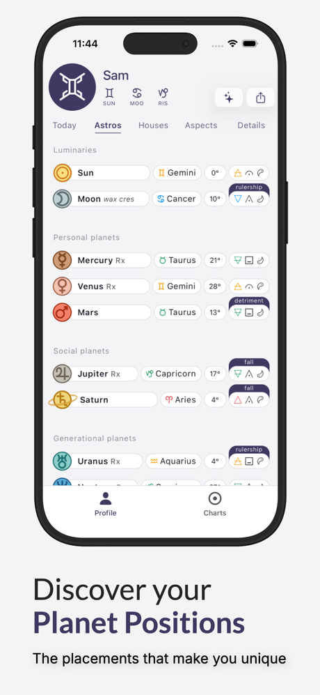 Horos - Birth Chart screenshot 2