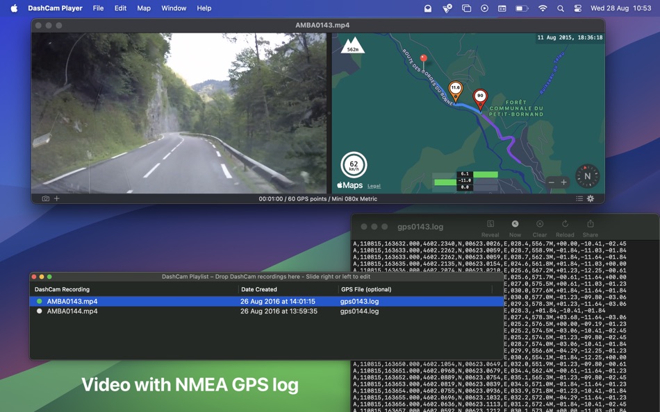 #2. DashCam-Player (macOS) 由: Jan Nutbroek