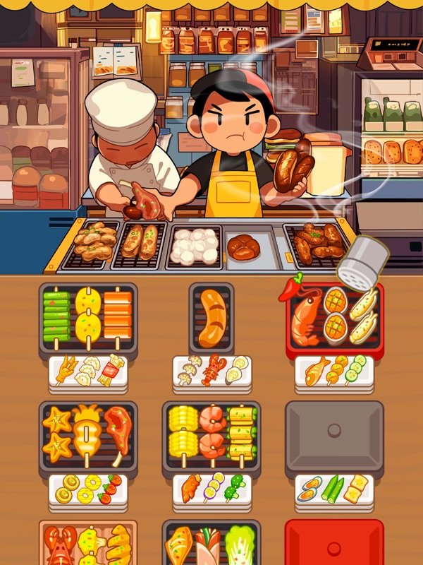 グリルソート - バーベキュー串焼き フーディーゲーム screenshot 10