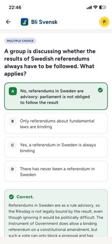 Bli Svensk: Citizenship Test Screenshot 7 of 10