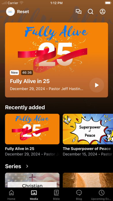Reset Church Marysville Screenshot