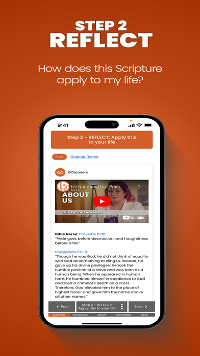 GOtandem Spiritual Fitness App Screenshot