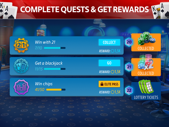 Blackjack 21: Blackjackist iPad app afbeelding 7