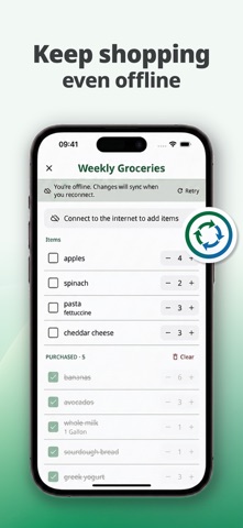 Listyk: Grocery List iPhone screenshot