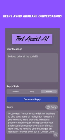 Text Assist AI – Reply Helper iPhone screenshot