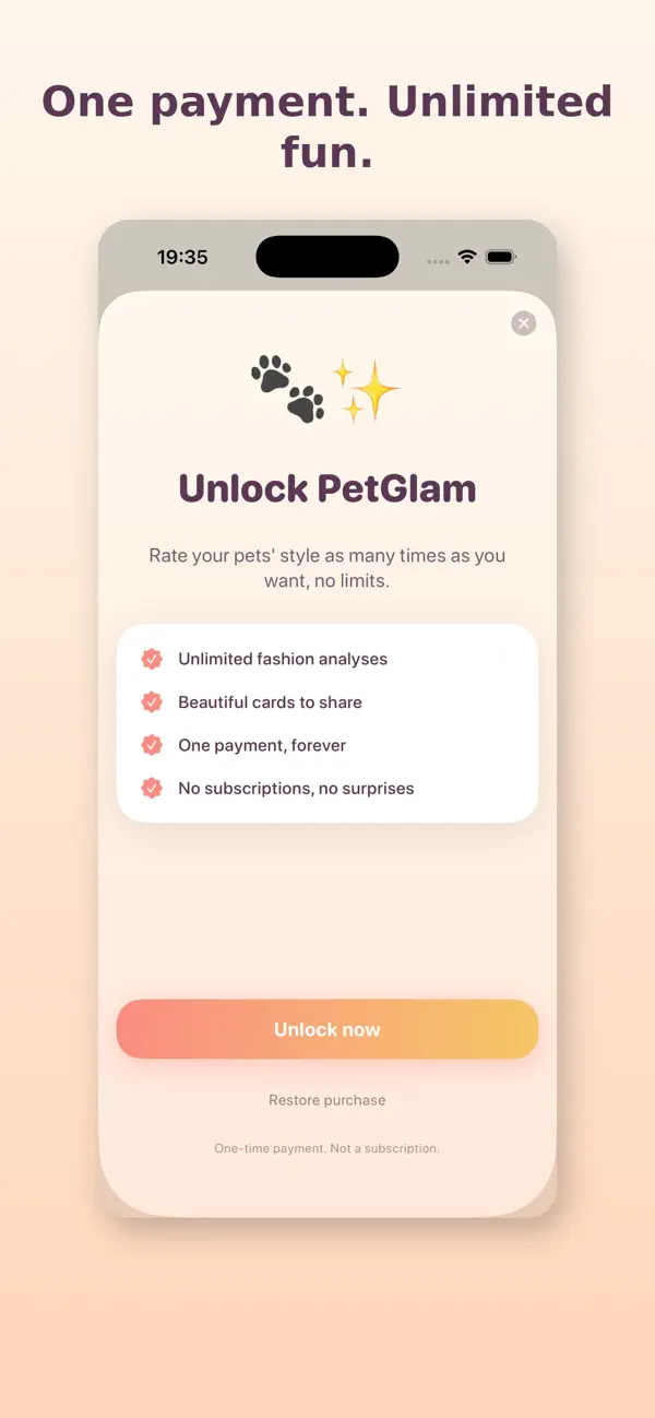 Screenshot #1 pour PetGlam: Pet Style Rater