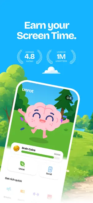 Unrot: Earn your Screen Time screenshot 1