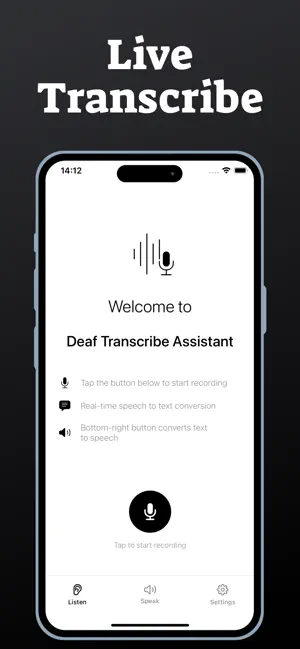 Deaf Transcribe Assistant screenshot 1