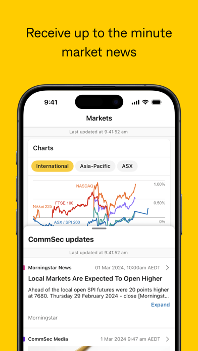 CommSec Screenshot