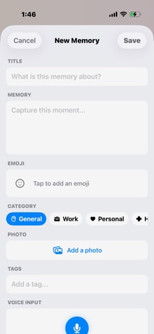 MIM — Memory in Moments screenshot