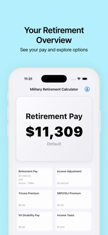 Military Retirement Calculator screenshot