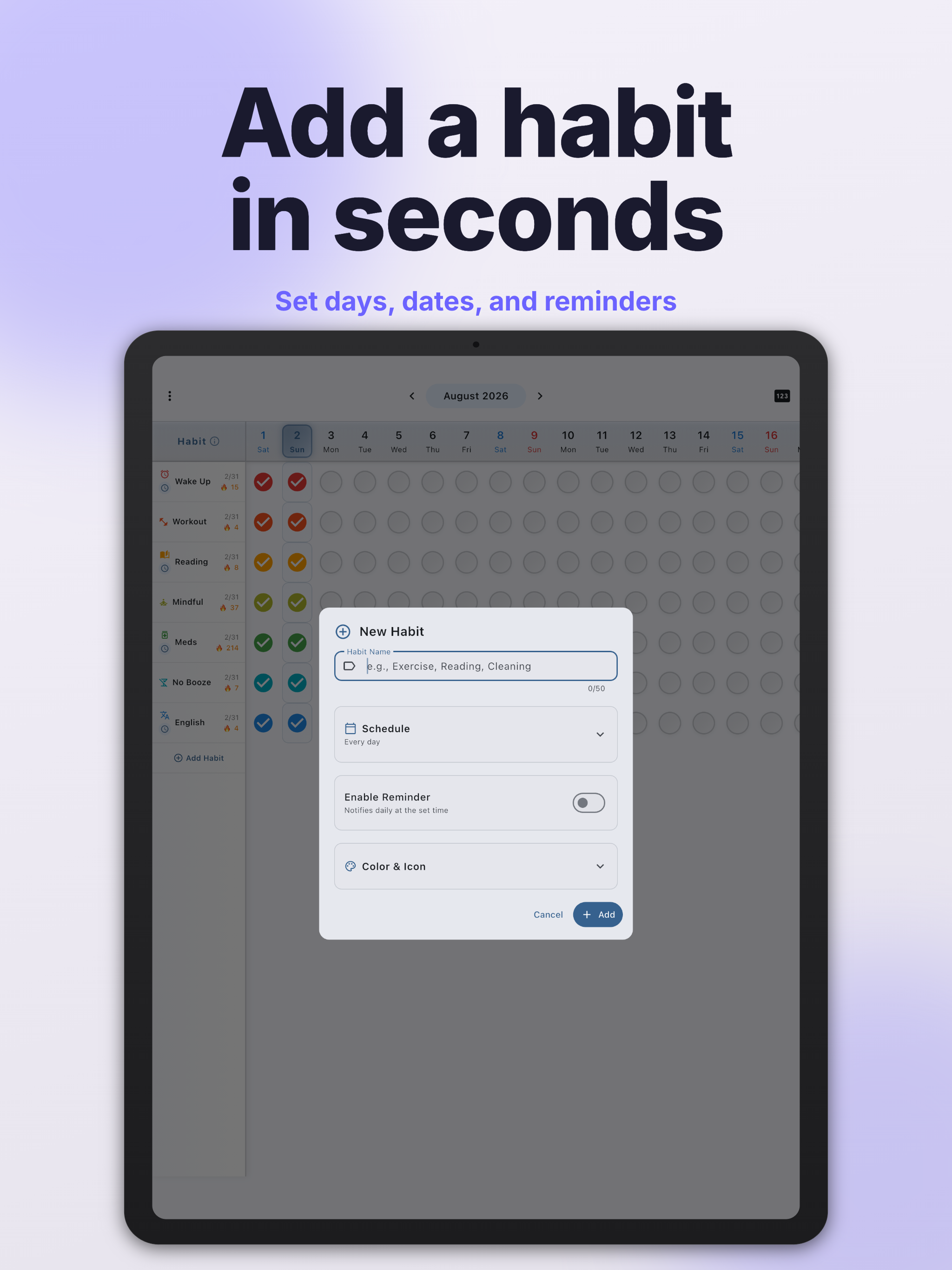 Habit Check: Daily Tracker screenshot 9