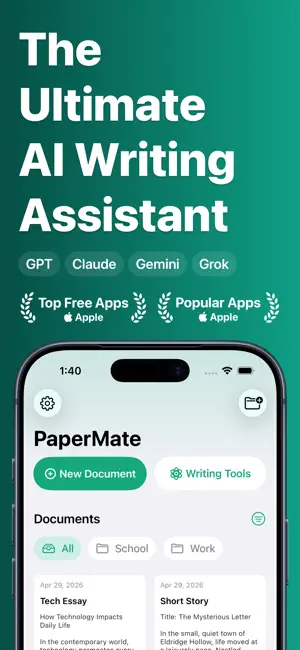 AI Essay Writer - PaperMate screenshot 1