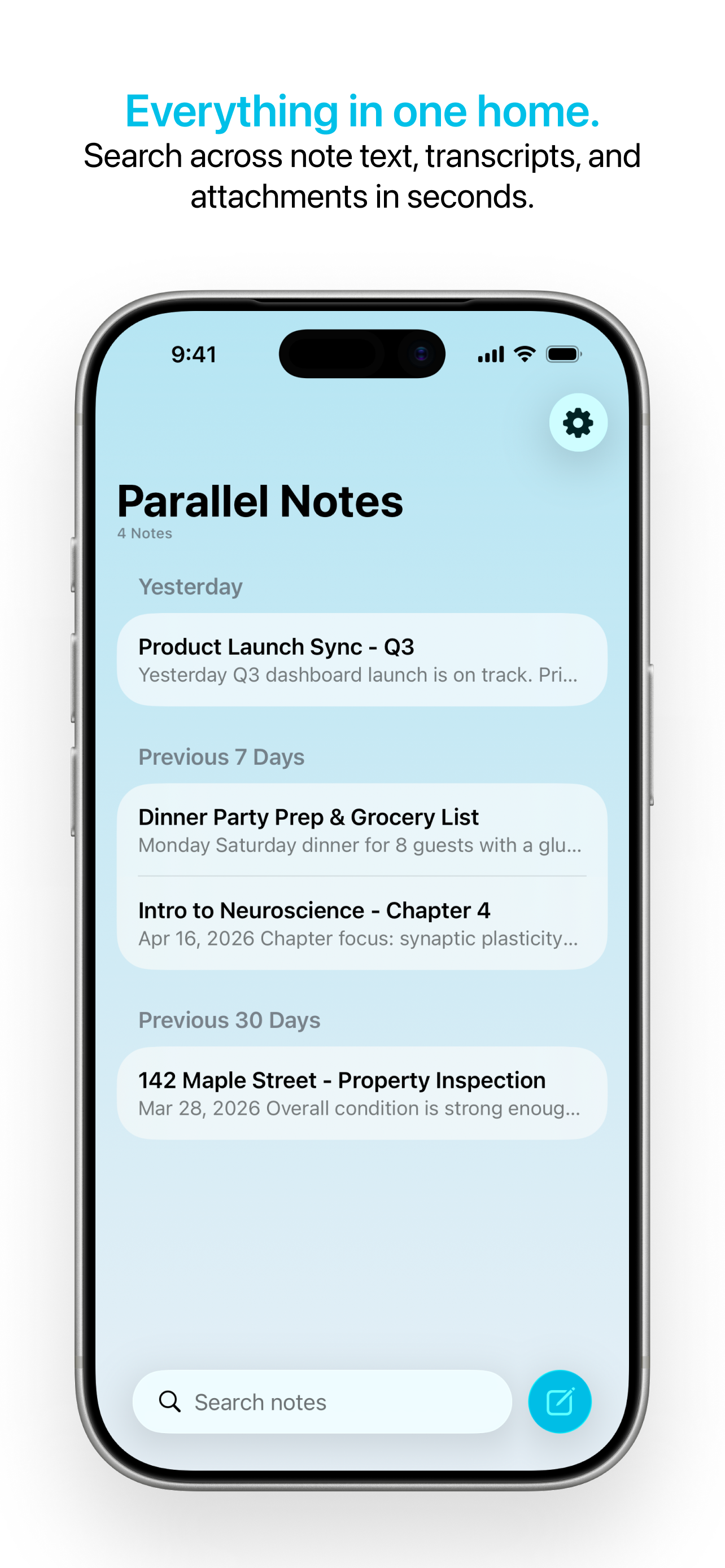 Parallel Notes - AI Note Taker