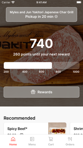 Myles and Jun Yakitori app screenshot