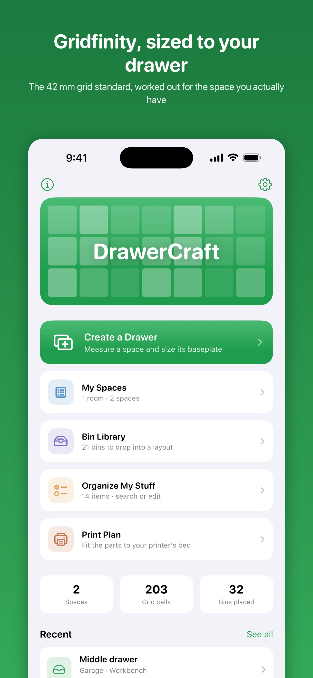 Screenshot 1 of DrawerCraft