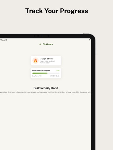 Flick - Micro Learning Smarter iPad screenshot
