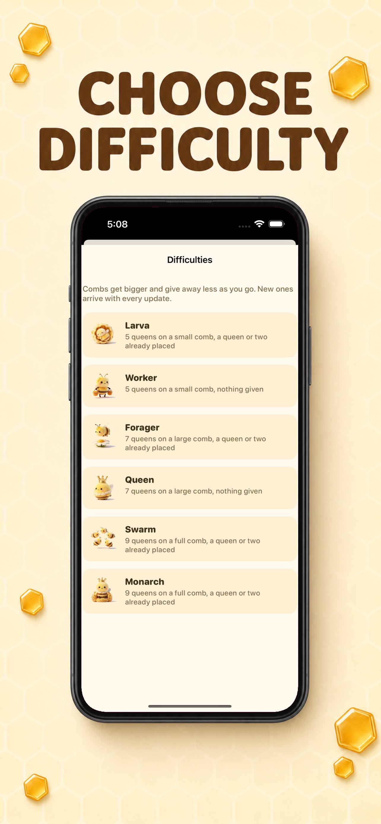 Screenshot 4 of Queen Bees: Hex Puzzle